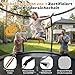 JUMMICO Trampolin Outdoor Ø 228/305/366/427/488 cm mit Schutznetz und Leiter, GS-geprüftes Freizeit-Trampolin für Kinder und Erwachsene, Rahmen mit Rostschutzbeschichtung, Belastbarkeit 150kg