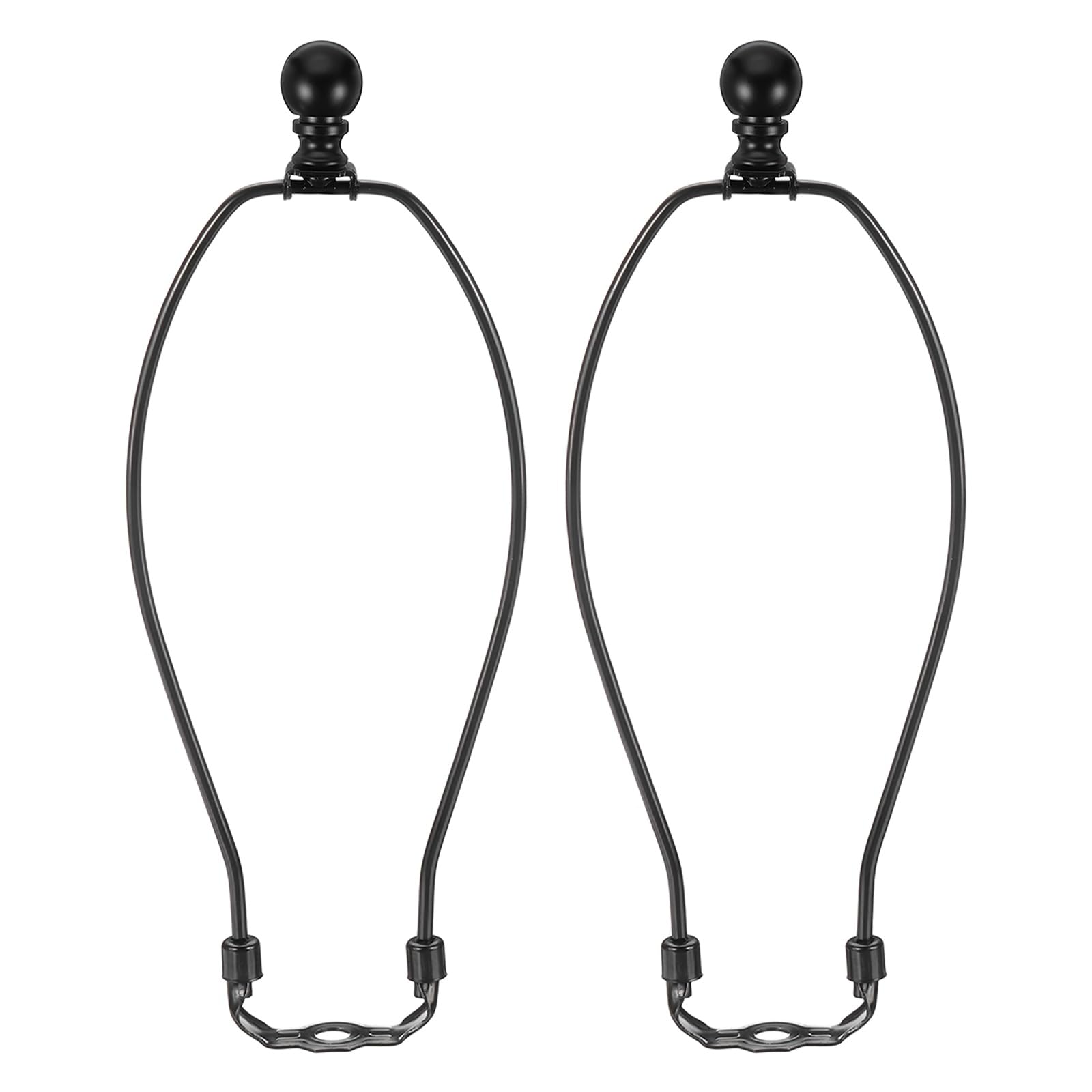 PATIKIL 11.5 Inch Lamp Harp Kit with Finial, 2 Set Detachable Shade Bracket Holder