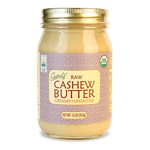 Gopal's Organic Raw Cashew Butter | USDA Organic and Gluten-Free, Creamy and Unsalted