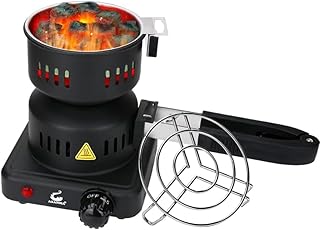 Coal Burner, Charcoal Burner For Cubes Charcoal Starter ETL Approved Durable Multipurpose Electric Stove 120v~650w,Overheat Protection Coconut Coals Burner