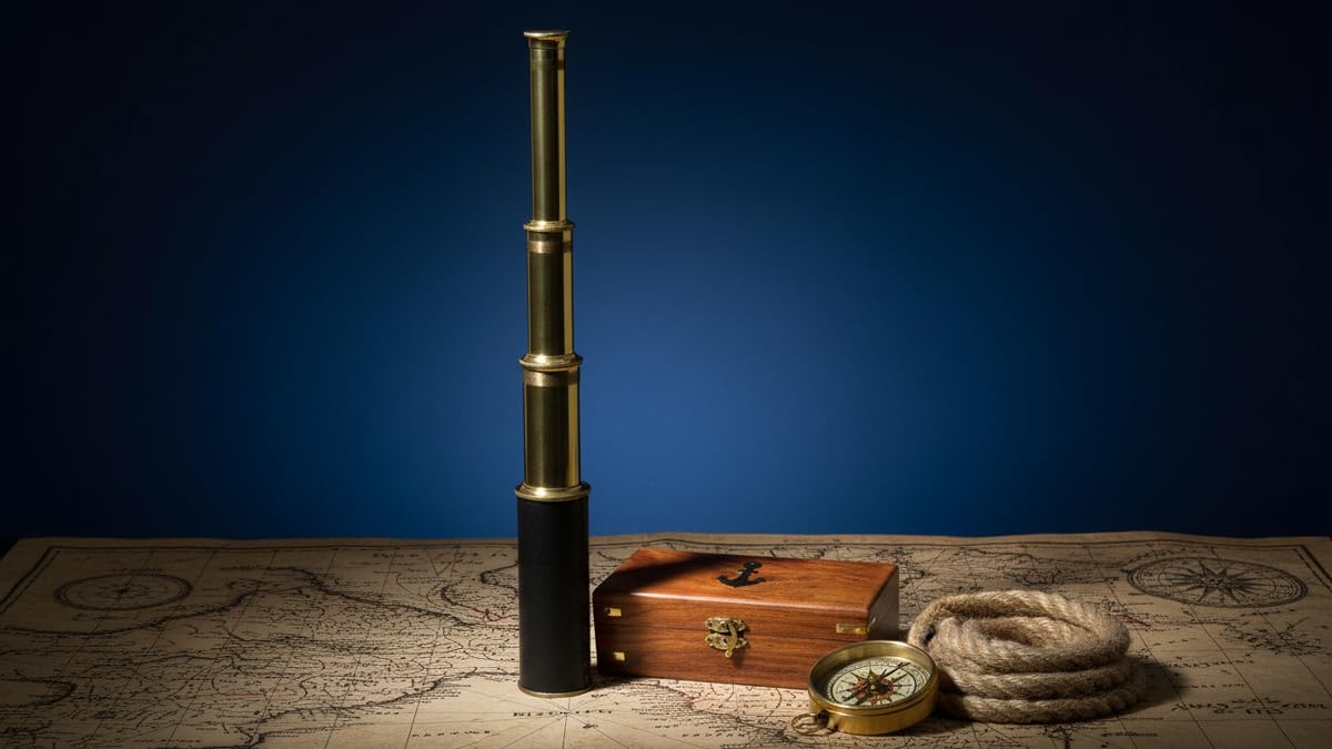 Messing-Teleskop mit Anker, 38,1 cm