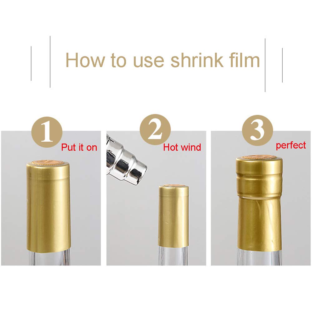 MAYPINK Clear Glass Bottle 6 Pack 12 oz (375 ml) with Cap Hot Sauce Oil Jam for Beverages Oils Kombucha Kefir Vinegar Beer Airtight Caps and Leak Proof Lids Shrink Film