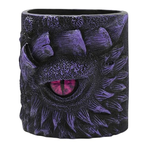 Pots de fleurs d'intérieur œil de dragon en résine pour table - 8