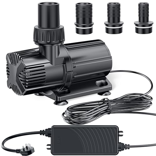 Bomba de estanque de 6000 L/h CC con convertidor CA/CC para fuentes y jardines 2
