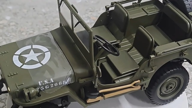 Hylukon RC Crawlers, 1:10 Scale D888 Willys Military Jeep, 2.4Ghz