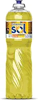 Girando Sol Detergente Lava-Louças Neutro 1L Detergente Líquido Para Lava-Louças Amarelo Contém Tensoativo Biodegradável Neutro Dermatologicamente Testado
