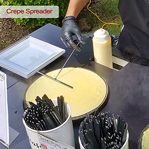 Lilithye Crepe Spreader And Spatula Kit Stainless Steel Crepe Spreader Tool 5" thumb #5
