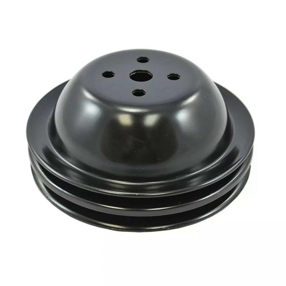 Poulie de Pompe à Eau Courte à Double rainure Noire 396 454 Compatible avec 1965 68 – Big Block 396 427 454