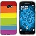 Produktbild PhoneNatic Case kompatibel mit Samsung Galaxy A7 (2017) Silikon-Hülle Pride Regenbogen M6