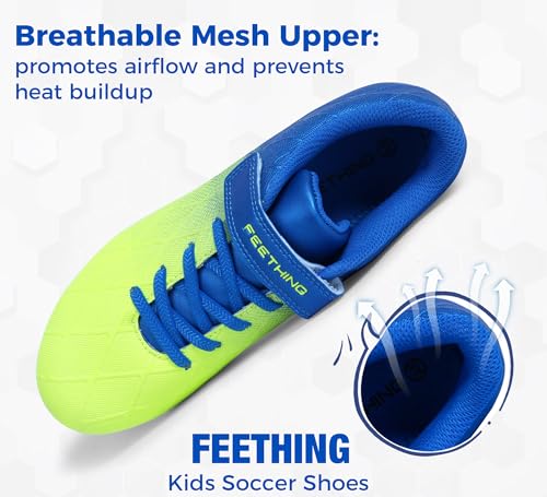 Kids Soccer Cleats for Boys Girls Outdoor Athletic Youth Football Cleats Firm Ground Little Big Kid Soccer Shoes2