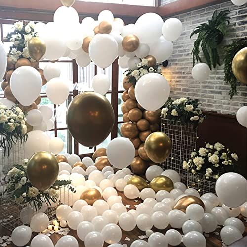 Image of 5 inch White Latex Balloons, 100 pcs Mini Thick Party Balloons for Birthday Wedding Baby Shower Decorations(White)