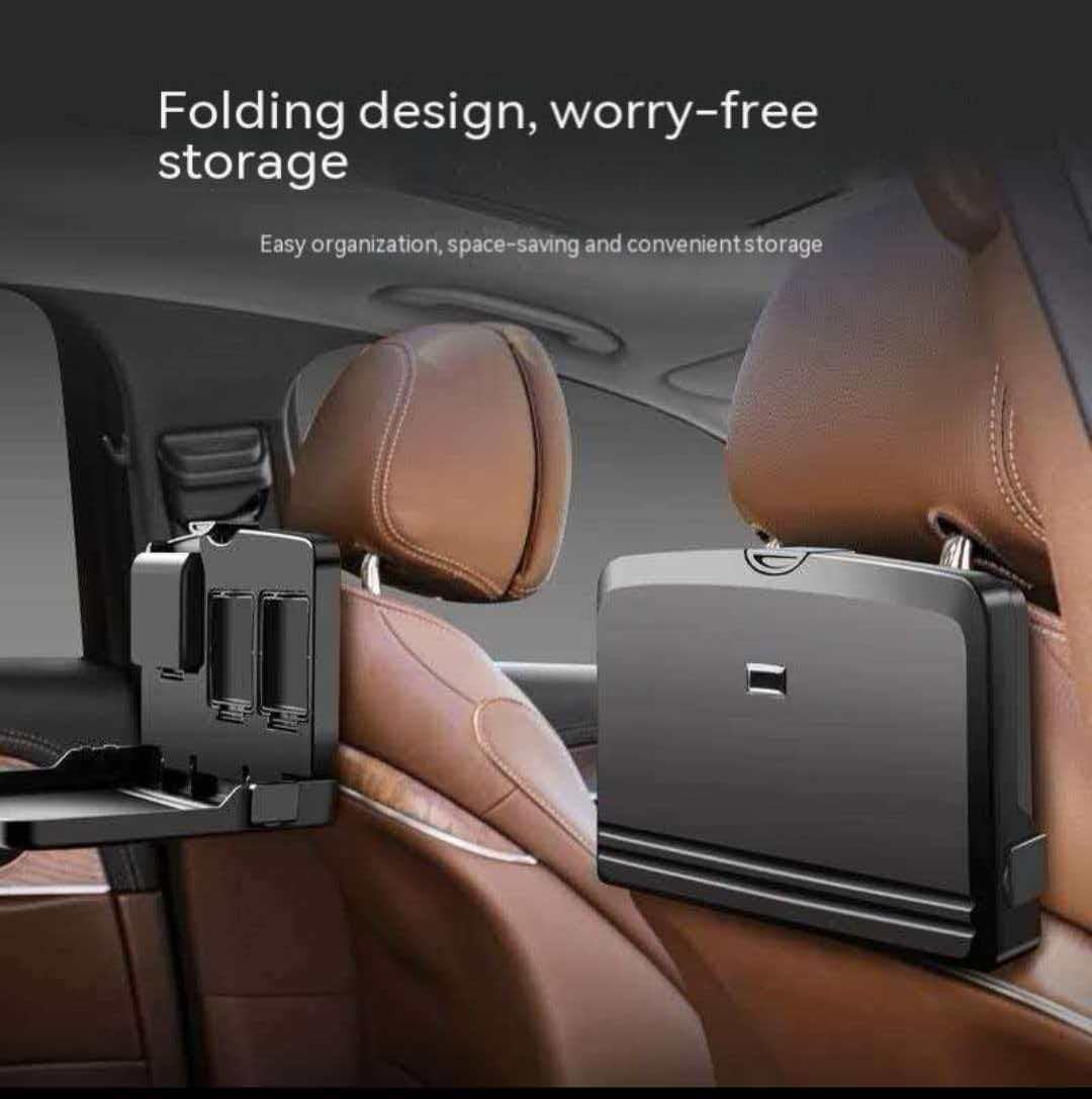 Vehicle Backseat Table for Honda CRV 2023-2025, Foldable Dining Tray Space Saving Auto Interior Organizer Desk Mount Holder Board