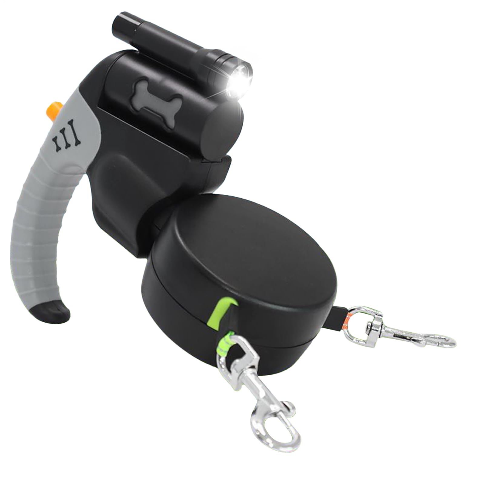 Laisse pour petit chien rétractable anti-nœud pour stopper les tractions en promenade