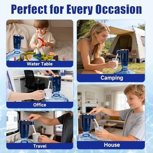 Distributeur d'eau de camping et maison pour bouteille 18L