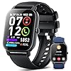 Smart Watch Answer/Make Calls, 1.85” HD Fitness Tracker Watch, Heart Rate Monitor, Activity Tracker Smartwatch, Pedometer, 112 Sports Modes, IP68 Waterproof Smart Watches for Men Women, Android iOS