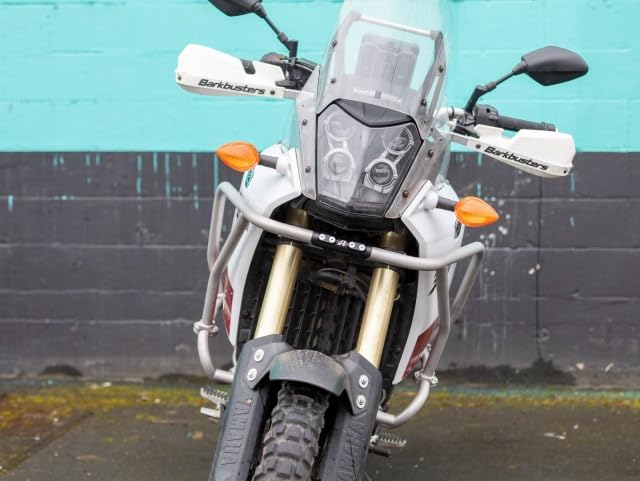 AltRider Lower Crash Bars Compatible with Yamaha Tenere 700 (2019–2024) - Heavy Duty 1 inch Stainless Steel Construction - Hand TIG Welded, Full Engine Protection with Rigid Cross-Tube Design - Silver