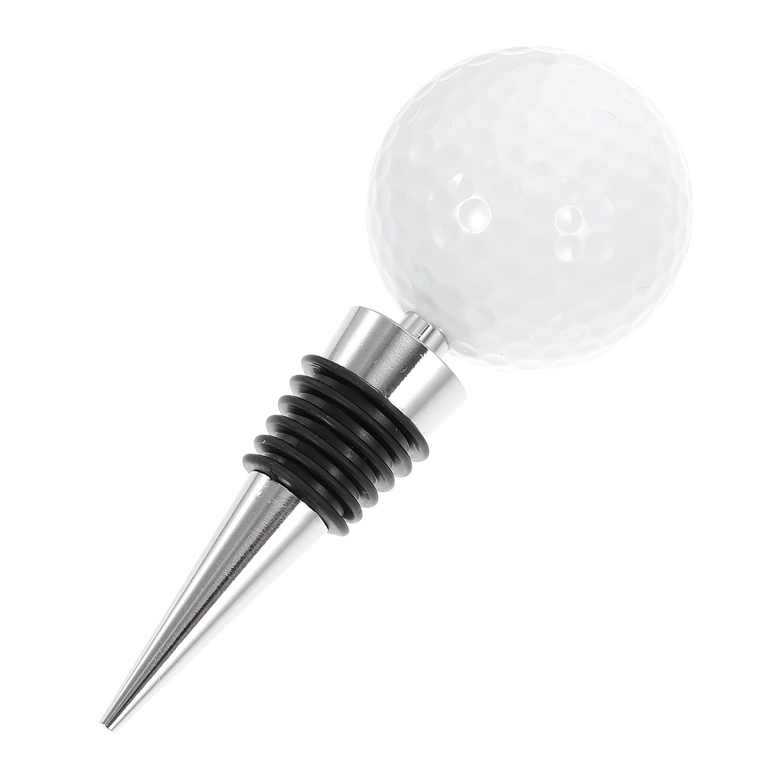 Tapón de vino de alta resistencia con silueta de pelota de golf para conservar tus botellas