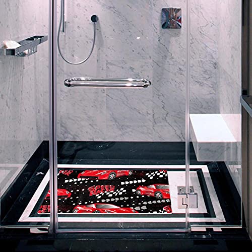 Tapis de bain antidérapant à trous de drainage pour douche sûre