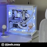 NZXT H6 Flow - Kompaktes Dual-Kammer ATX PC-Gehäuse - Schwarz – Ansicht 9