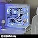 NZXT H6 Flow RGB Mid-Tower Airflow Case with 3 RGB Fans, Panoramic Glass Panels, and Cable Management - White