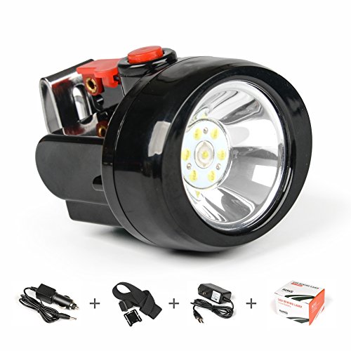 Iwiss 2500 Mah Lithium Wireless Led Cap Lamp for Mining, Camping, Hiking, Fishing up to 22hours (in Low Mode) with Car Charger