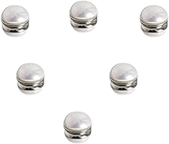 Magnetic Pearl Veil Weights, Set of 6 Pairs, Elegant No-Slip Design, Prevent Wind Displacement