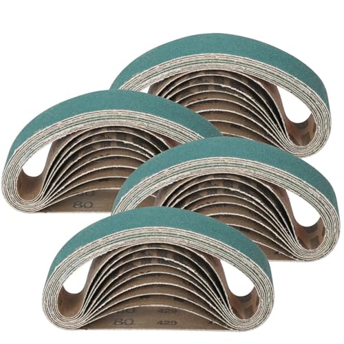Bandas de lijado de 330 x 30 mm, grano 80/120/240, papel de lija suave para pulir metales, bandas abrasivas para lijadora de banda, herramienta abrasiva, grano 240, 10 unidades