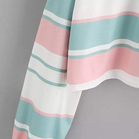 Sudaderas con Capucha Cortas Mujer Tumblr Rainbow Estampado ...