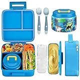 JXXM Bento Lunch Box for Kids With 8oz Soup thermo,Leak-proof Lunch Containers with 5...