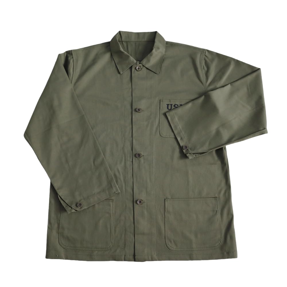 BYCDYBJBSM WW2 US HBT cotton jacket Land Force Casual Clothes Retro Men's coat