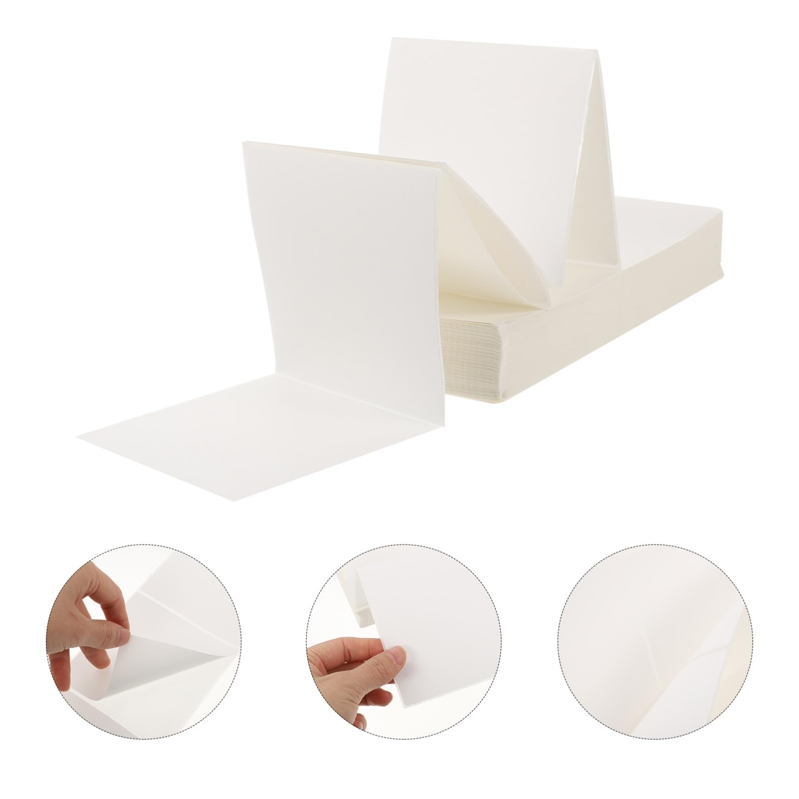 Etichette Termiche Adesive Bianche 100x100 Mm 500 Fogli | Carta Autoadesiva, Formato per Cartellini Prezzo e Piantine, Uso Multiuso