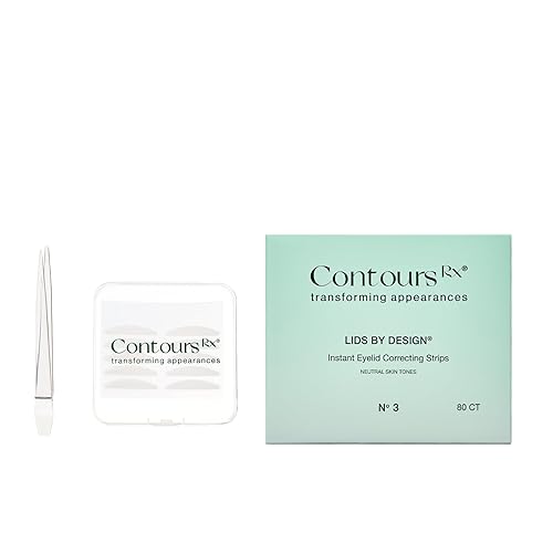 Miniatura 1 de Contours Rx Tapas por diseño - Tiras de elevación de párpados no quirúrgicas e invisibles - para una apariencia más juvenil, remodelar y definir con