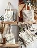 XIARON Flat Tape Handle Tote Bag Jesus Our Hope the Night Christian Religion 340g/m² thick fabric Replaces school bag M Green #4