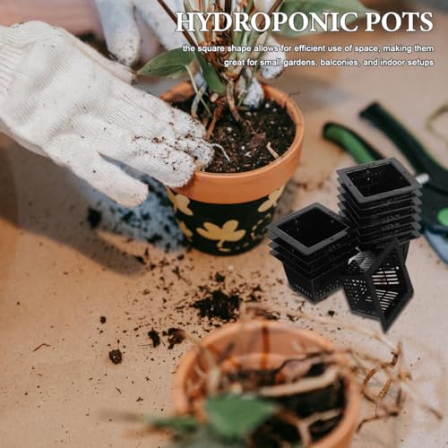 Cestas cuadradas para plantas de estanque HANABASS de 2.2 pulgadas 8