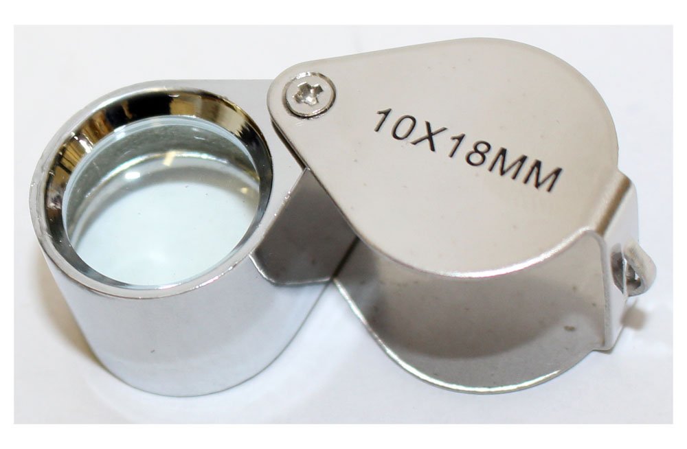 Maximize Chrome Jeweler's Loupe | 10X Power Magnification | Swivel 18mm (0.71