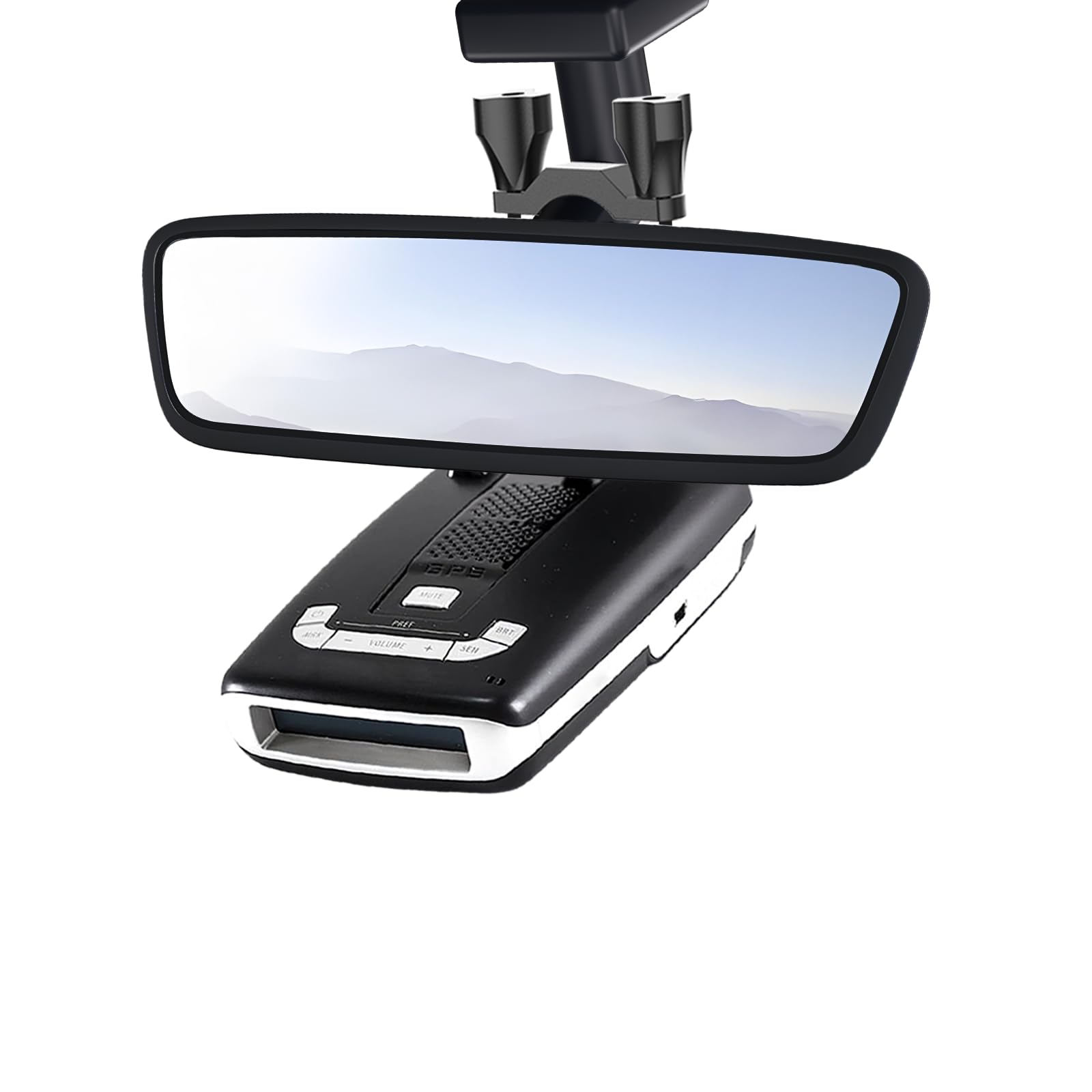 Radar Detector Mirror Mount For Escort MAX, MAX 2 & 2015-2019 MAX360 - Adjustable ABS Bracket With EZ Connection (Not For MAX 3/MAX360C)