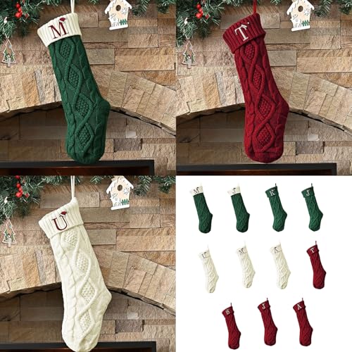 Chaussettes de Noël individualisées en polyester doux brodé - 3