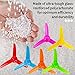 EKIND 12 Pcs Propeller 80mm Props 3-Blade Propeller 2mm Shaft for Fan Leaves Ship Model RC Aircraft Boat DIY Airplane Science and Education Toys (6 Color)