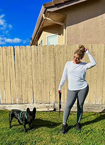 Baleaf Women'S Sun Shirts Upf 50+ Long Sleeve Hiking Tops Lightweight Quick Dry Uv Protection Outdoor Clothing White L thumb #4