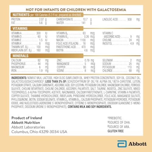 Image of Pure Bliss Irish Farms, Easy-to-Digest Baby Formula, Infant Formula, 0-12 Months, 24.7-oz Can, Pack of 6