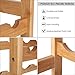 HOMECHO Bamboo Wine Rack, Floor Wine Storage Rack, 20 Bottles Holder, Freestanding Display Rack for Kitchen, Pantry, Cellar, Natural
