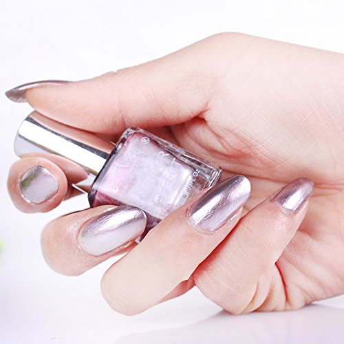 SaiDeng Charming Metal Mirror Effect Radiance Nail Polish Varnish 10ml Pink