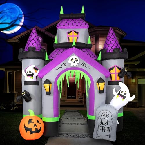 inslife 12FT Tall Halloween Inflatable Haunted House Castle, Halloween Blow