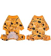 ASENKU Dog Pajamas Halloween Costumes, Soft & Stretchable Pet Pjs Clothes for Dogs, Cozy Puppy On...