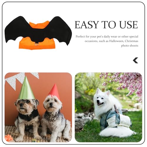 Disfraz Alas de Murciélago para perros y gatos Halloween talla L miniatura 7