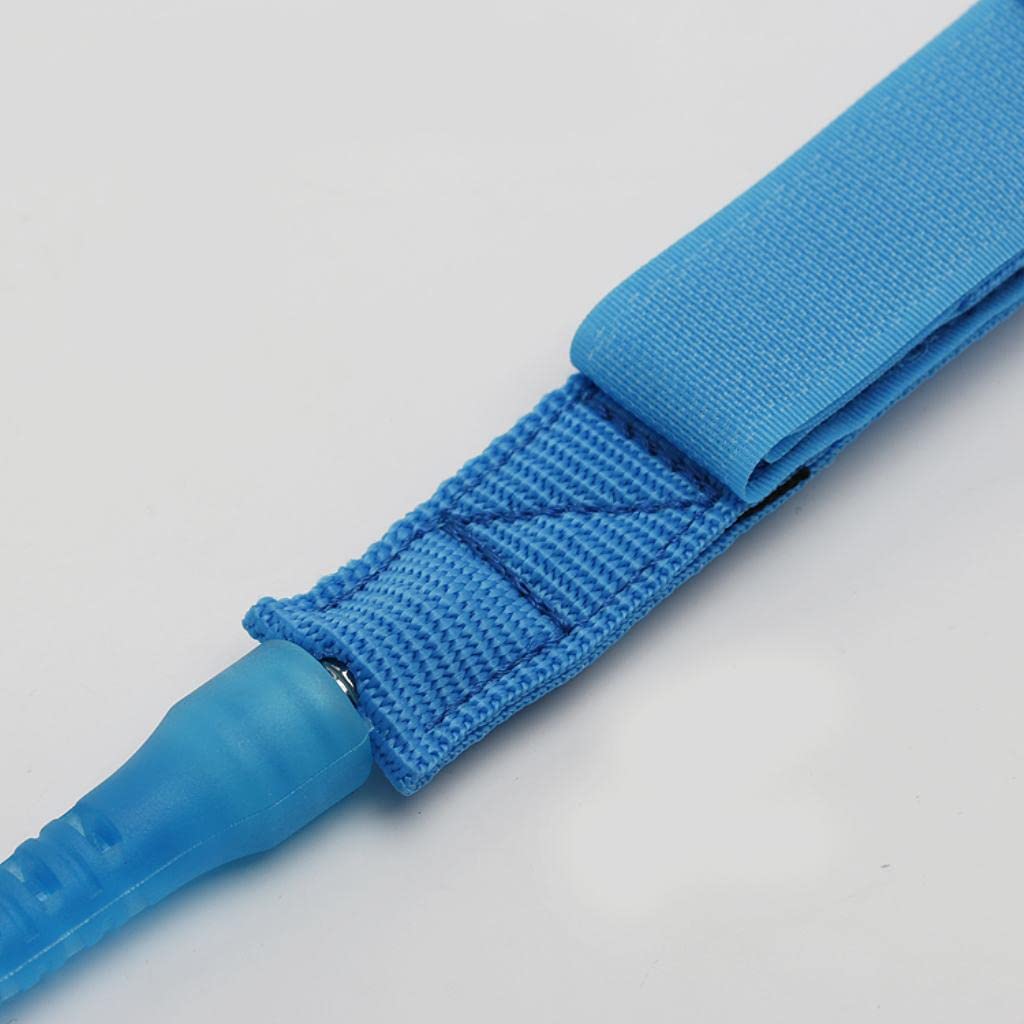 Amagogo Surfboard Leash, Robustes 6 Mm Surfboard Beinseil mit Doppelten Wirbeln, Rostfrei, Himmelblau 6 ft