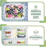 [5-Pack] Food Prep & Storage Glass Containers with Lids - Airtight Glass Meal Prep Containers Reusable (1060 Millilitres - 1 Compartment) - Image 8