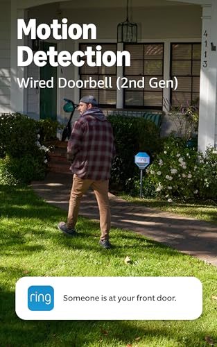 Image of Ring Wired Doorbell (newest model), Speckled Gray with Chime (newest model), White
