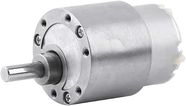 DC 12V Gear Motor, High Electric Micro Speed Reduction Geared Motor, Centric Output Shaft 37mm Diameter 3.5RPM