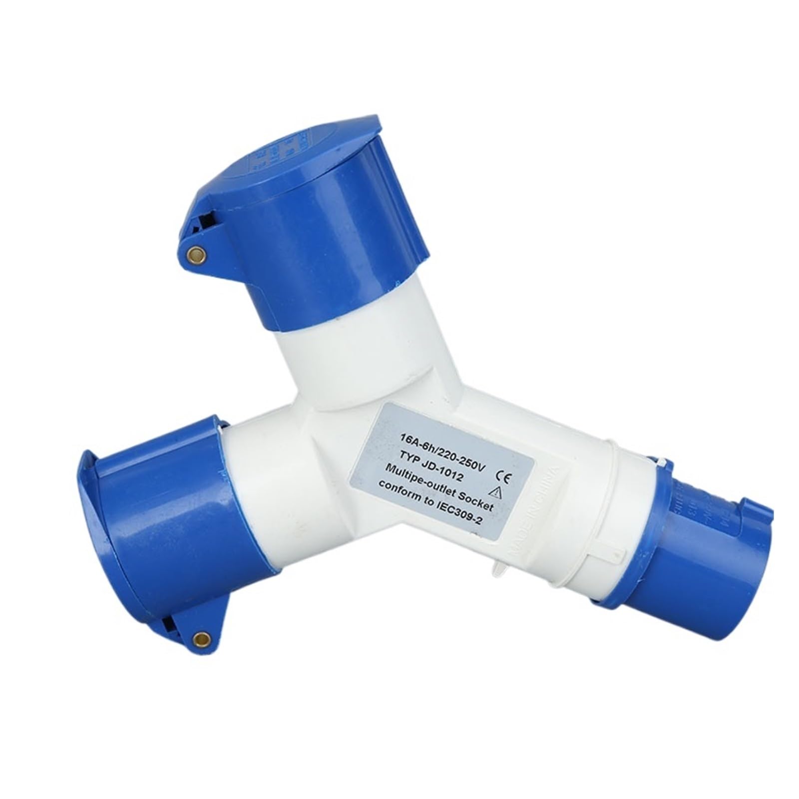Conector electrico de alimentacion IP44 ideal para instalaciones en talleres y huertos